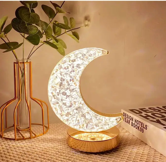 Rechargeable Crystal Moon Lamp